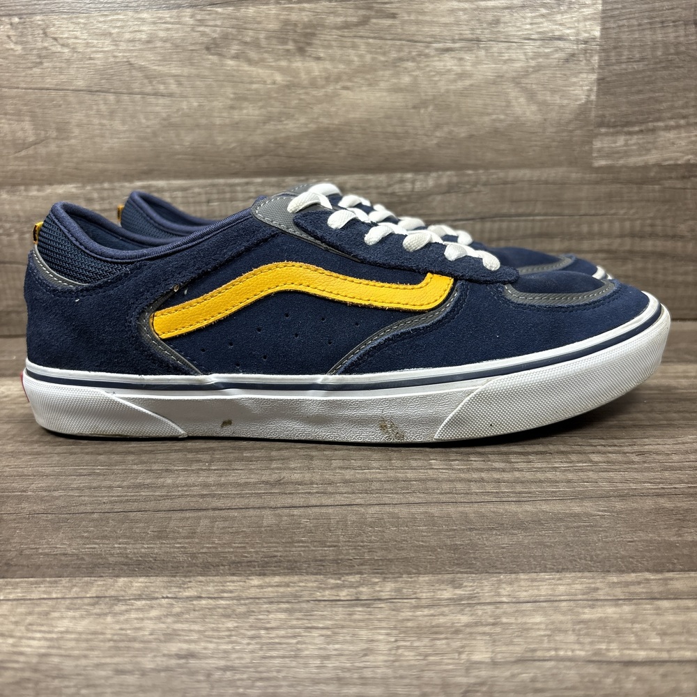Vans Geoff Rowley 66/99 Skateboard Blue Yellow Mens US Size 10 500264 Sneakers